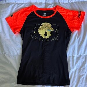Rabbit Short Sleeve JavelinaBlack & Neon Orange Graphic Tee